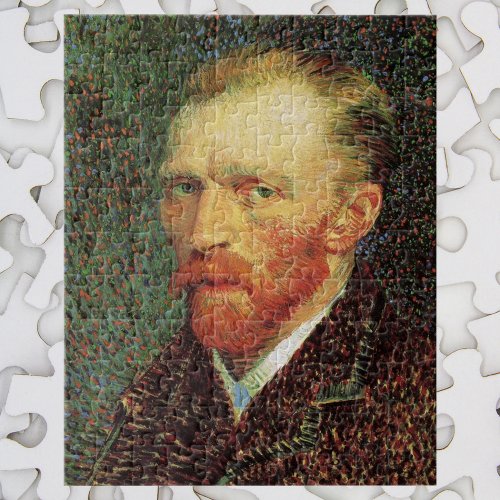 Vincent van Gogh Self Portrait Vintage Fine Art Jigsaw Puzzle