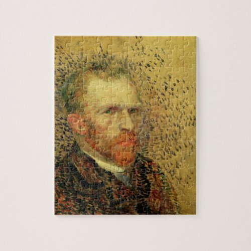 Vincent van Gogh Self Portrait Vintage Fine Art Jigsaw Puzzle