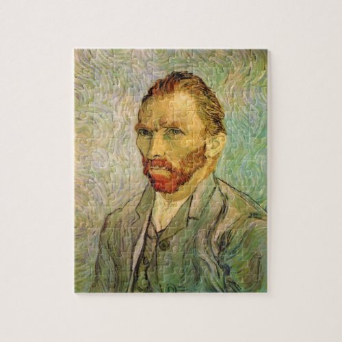Vincent van Gogh Self Portrait Vintage Fine Art Jigsaw Puzzle