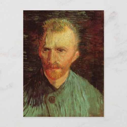 Vincent van Gogh Self Portrait Vintage Fine Art Postcard
