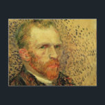 Vincent van Gogh Self Portrait, Vintage Fine Art Postcard<br><div class="desc">Self-Portrait by Vincent van Gogh. Van Gogh created many self-portraits during his lifetime, he was a prolific self-portraitist, who painted himself thirty-seven times between 1886 and 1889. In all of these self-portraits one is struck that the gaze of the painter is seldom directed at us; even when it is a...</div>
