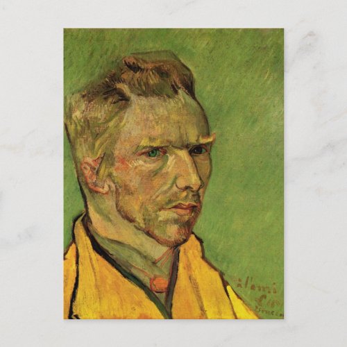 Vincent van Gogh Self Portrait Vintage Fine Art Postcard