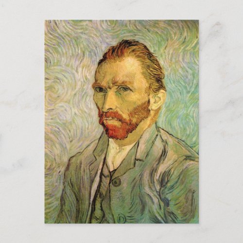 Vincent van Gogh Self Portrait Vintage Fine Art Postcard