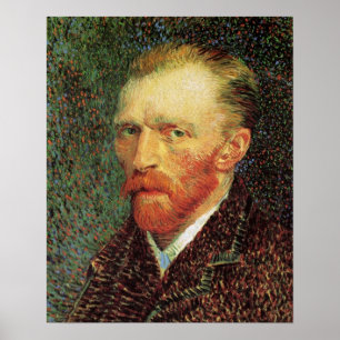 Vincent van Gogh Self Portrait, Vintage Fine Art Poster