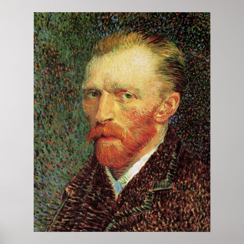 Vincent van Gogh Self Portrait Vintage Fine Art Poster