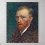 Vincent Van Gogh Self Portrait Vintage Fine Art Poster<br><div class="desc">Premium canvas poster, featuring an intricate detailed colorful self-portrait vintage oil on artist's board painting, by Vincent van Gogh. Beautiful artwork for vintage fine art / masterpiece / classic art lovers and Van Gogh connoisseurs, on 21.7 mil thick premium canvas paper made from an additive-free cotton-poly blend, with a special...</div>