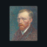 Vincent Van Gogh Self Portrait Vintage Painting Metal Print<br><div class="desc">Sleek, stylish, aluminum metal canvas art print, featuring an intricate detailed colorful self-portrait vintage oil on artist's board painting, by Vincent van Gogh. Beautiful artwork for vintage fine art / masterpiece / classic art lovers and Van Gogh connoisseurs, on lightweight, durable, water resistant, and easy to clean, high gloss finish,...</div>