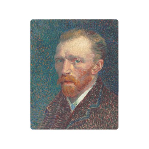 Vincent Van Gogh Self Portrait Vintage Painting Metal Print