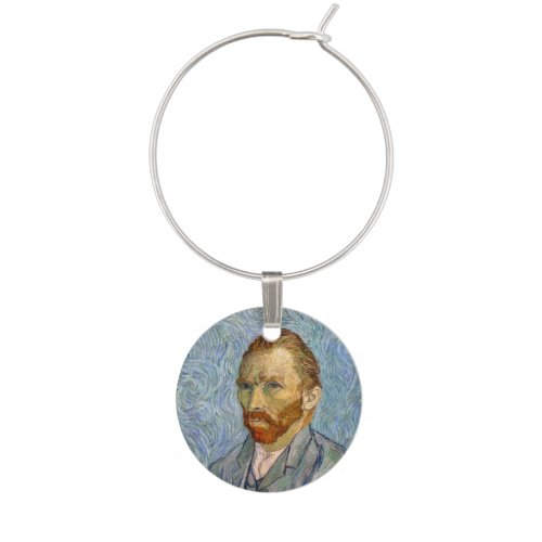 Vincent Van Gogh _ Self_Portrait Wine Charm