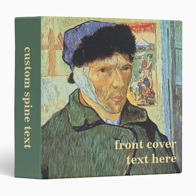 Vincent van Gogh - Self Portrait with Bandaged Ear Binder (Front/Spine)