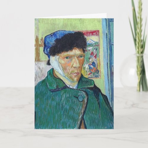 Vincent van Gogh _ Self_portrait with bandaged ear Card