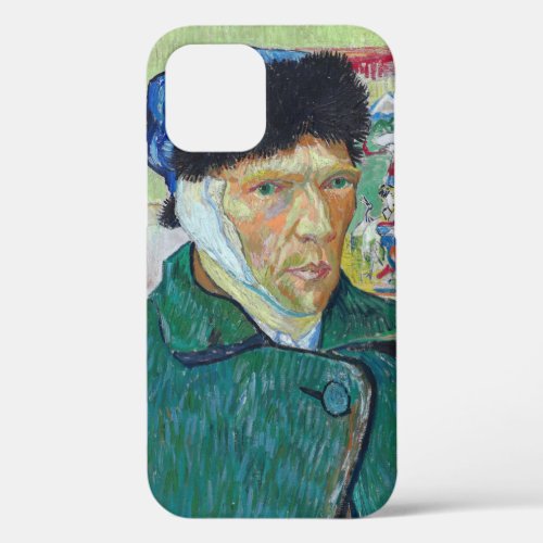 Vincent van Gogh _ Self_portrait with bandaged ear iPhone 12 Case