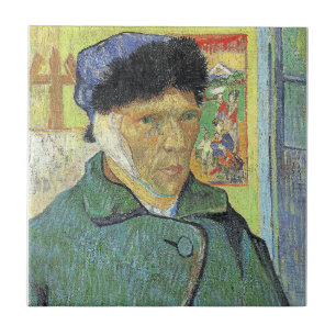 Vincent van Gogh, Self-Portrait with Bandaged Ear, Ceramic Tile