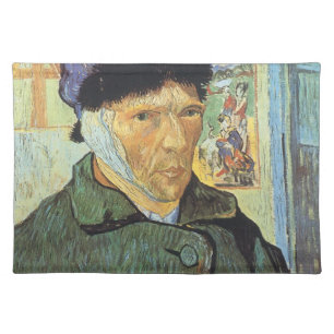 Vincent van Gogh - Self Portrait with Bandaged Ear Cloth Placemat