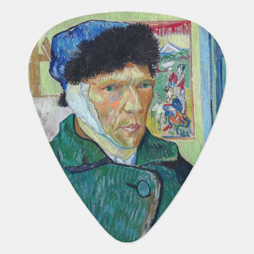 Vincent van Gogh _ Self_portrait with bandaged ear Guitar Pick