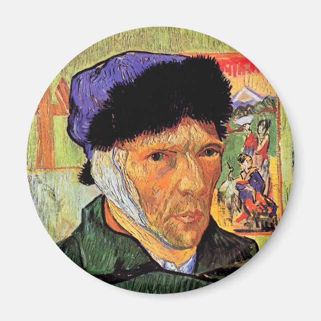Vincent Van Gogh - Self-Portrait With Bandaged Ear Magnet (Front)