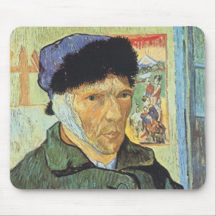 Vincent van Gogh - Self Portrait with Bandaged Ear Mouse Pad