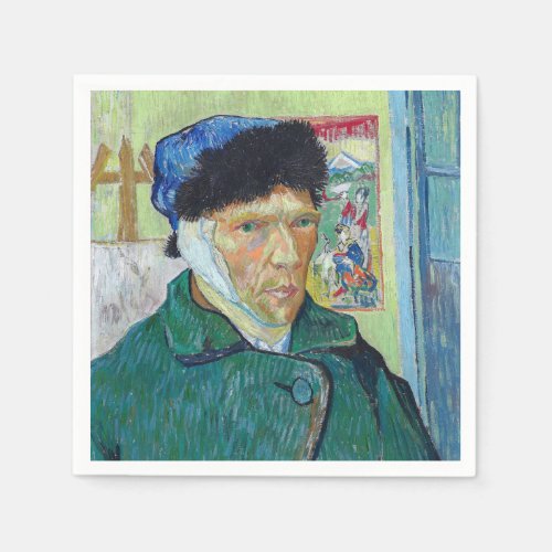 Vincent van Gogh _ Self_portrait with bandaged ear Napkins