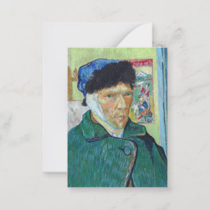 Vincent van Gogh - Self-portrait with bandaged ear Note Card