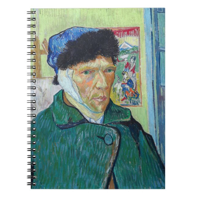 Vincent van Gogh - Self-portrait with bandaged ear Notebook (Front)