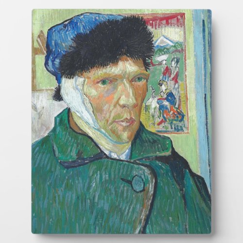 Vincent Van Gogh Self Portrait with Bandaged Ear Plaque