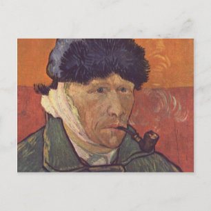 Vincent Van Gogh -Self Portrait with Bandaged Ear Postcard