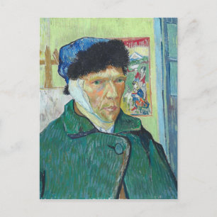 Vincent Van Gogh Self Portrait with Bandaged Ear Postcard