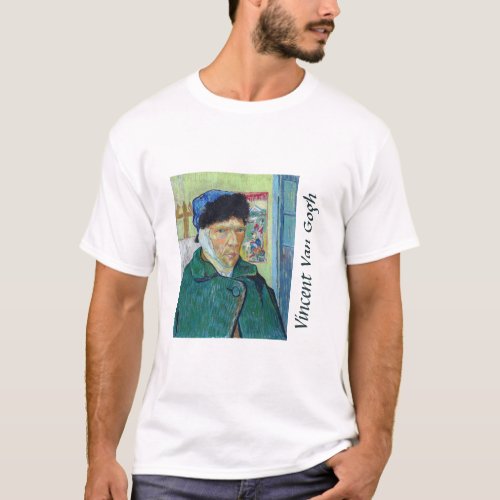 Vincent van Gogh _ Self_portrait with bandaged ear T_Shirt