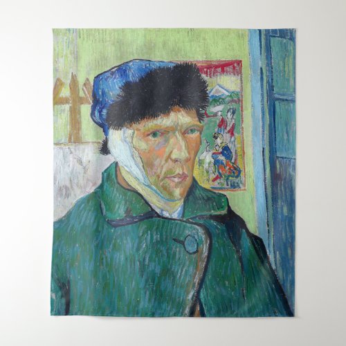 Vincent van Gogh _ Self_portrait with bandaged ear Tapestry