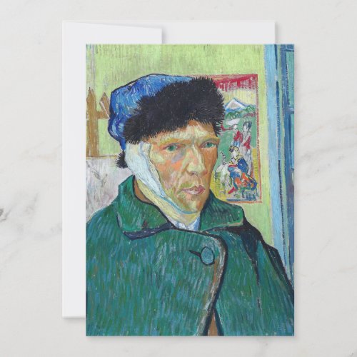 Vincent van Gogh _ Self_portrait with bandaged ear Thank You Card