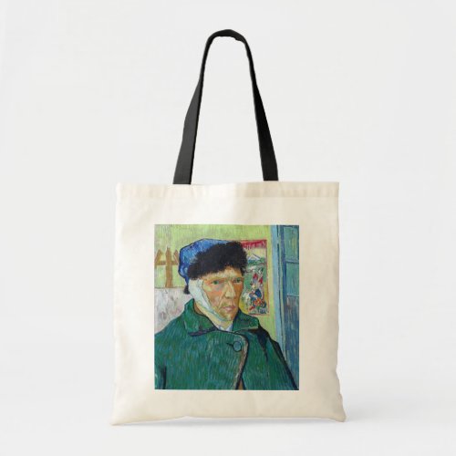 Vincent van Gogh _ Self_portrait with bandaged ear Tote Bag