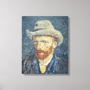 Vincent van Gogh   Self Portrait with Felt Hat Canvas Print