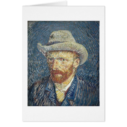 Vincent van Gogh | Self Portrait with Felt Hat Cards (Front)