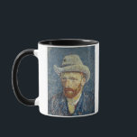 Vincent van Gogh | Self Portrait with Felt Hat Mug<br><div class="desc">Image:115996  Self Portrait with Felt Hat,  1887-88 (oil on canvas). Gogh,  Vincent van (1853-90). Van Gogh Museum,  Amsterdam,  The Netherlands.  Art,  Fine Art.</div>