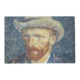 Vincent van Gogh   Self Portrait with Felt Hat Placemat