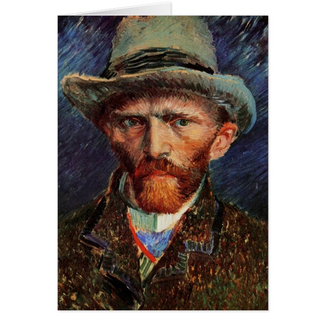 Vincent van Gogh Self Portrait with Grey Felt Hat Cards (Front)