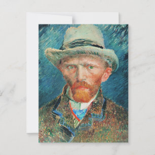 Vincent van Gogh, Self-Portrait with Hat Postcard
