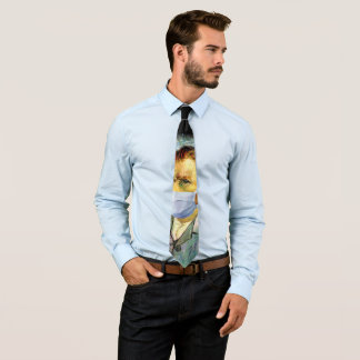 Vincent Van Gogh Self Portrait With Mask Spoof Neck Tie