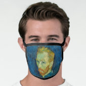 Vincent Van Gogh Self Portrait with Palette Art Face Mask (Worn Him)