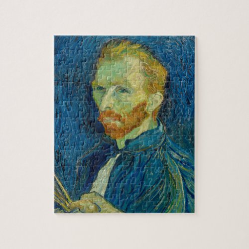 Vincent Van Gogh Self Portrait with Palette Art Jigsaw Puzzle
