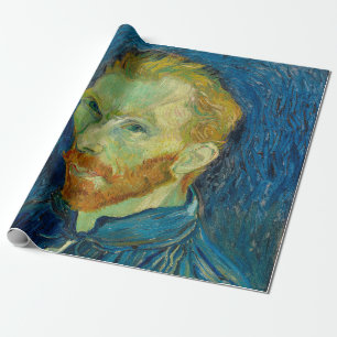 Vincent Van Gogh Self Portrait with Palette Art Wrapping Paper