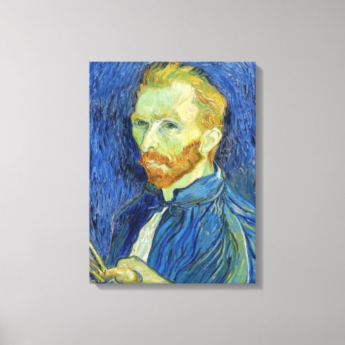 Vincent van Gogh _ Self Portrait with Palette Canvas Print