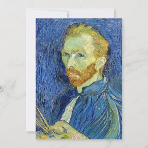 Vincent van Gogh _ Self Portrait with Palette Invitation