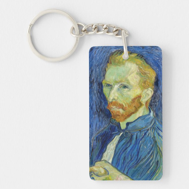 Vincent van Gogh - Self Portrait with Palette  Keychain (Front)