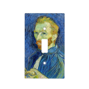 Vincent van Gogh - Self Portrait with Palette Light Switch Cover