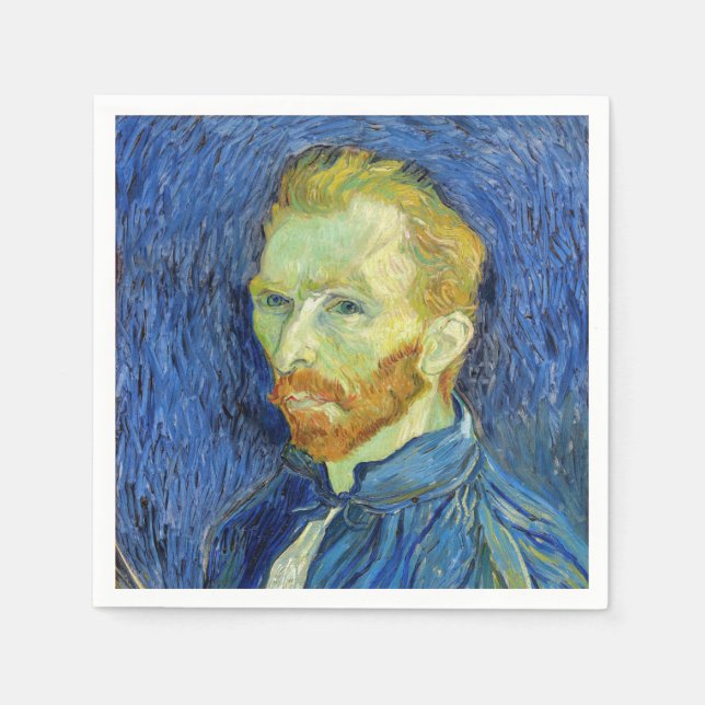 Vincent van Gogh - Self Portrait with Palette Napkins (Front)