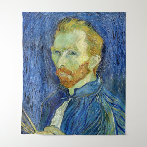 Vincent van Gogh _ Self Portrait with Palette Tapestry