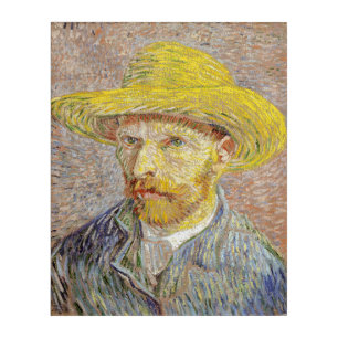 Vincent van Gogh - Self-portrait with Straw Hat Acrylic Print