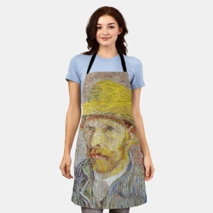 Vincent van Gogh - Self-portrait with Straw Hat Apron