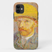 Vincent Van Gogh Self Portrait with Straw Hat Art